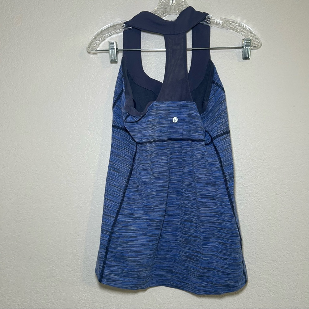 lululemon athletica Blue navy Tank Top women’s 10 active Athleisure gym workout - Picture 5 of 8